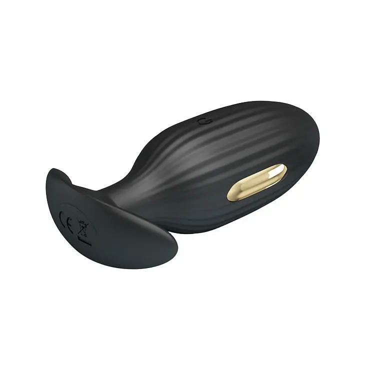 Анальна пробка Pretty Love Jefferson Electric Shock Stimulator 9.2 см (чорний) - фото 3