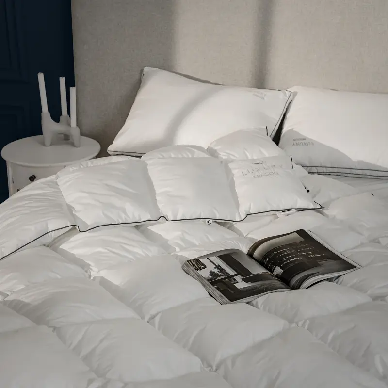 Ковдра пухова MirSon Luxury Exclusive 079, двоспальна, 205x172, біла (2200000013743) - фото 7