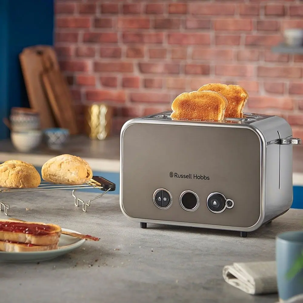 Тостер Russell Hobbs Distinctions 2-Slice 1670 Вт сріблясто-сірий (26432-56) - фото 9