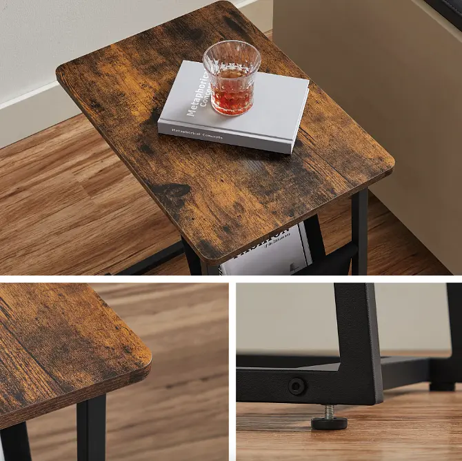 Журнальний столик Leobert Nastriy приставний з кишенею в стилі Loft - фото 9
