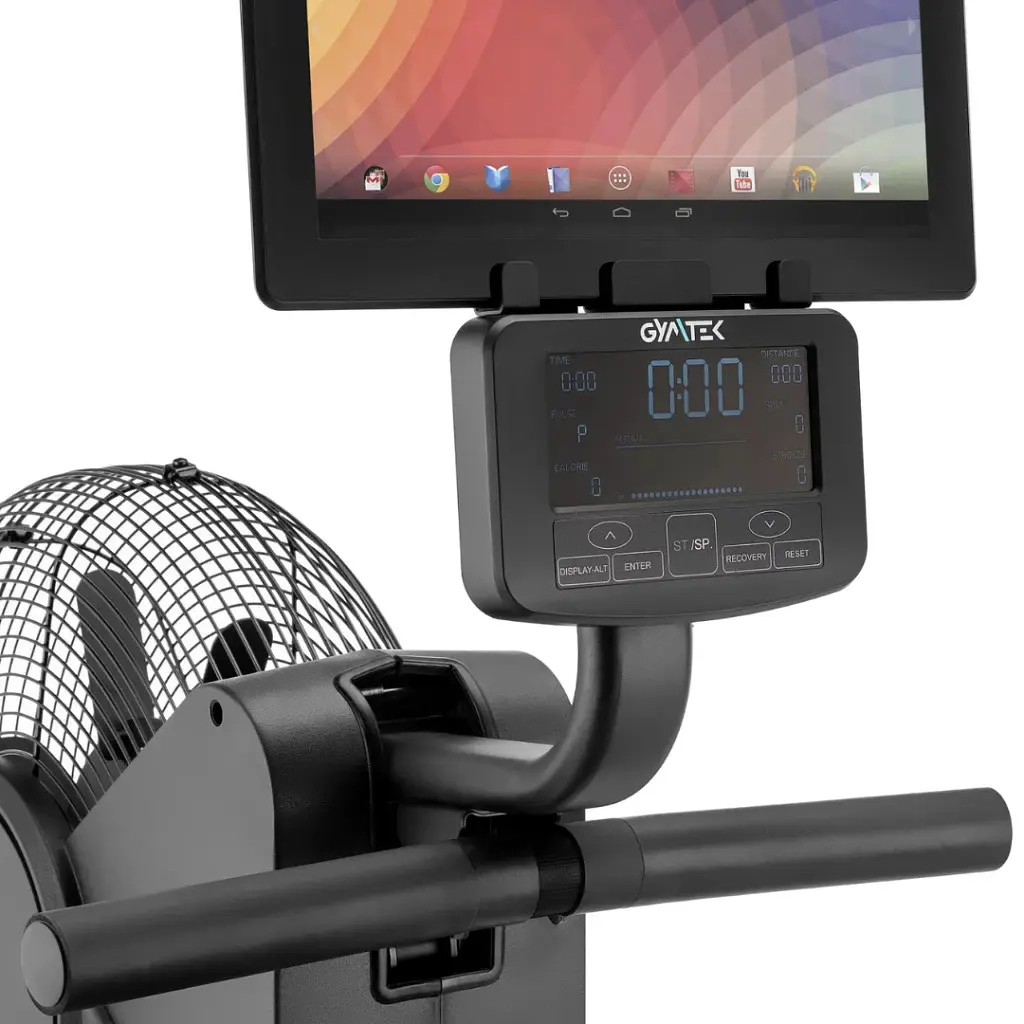 Гребний тренажер Gymtek XR2000 електромагнітний з аеродинамічним навантаженням чорний - фото 8