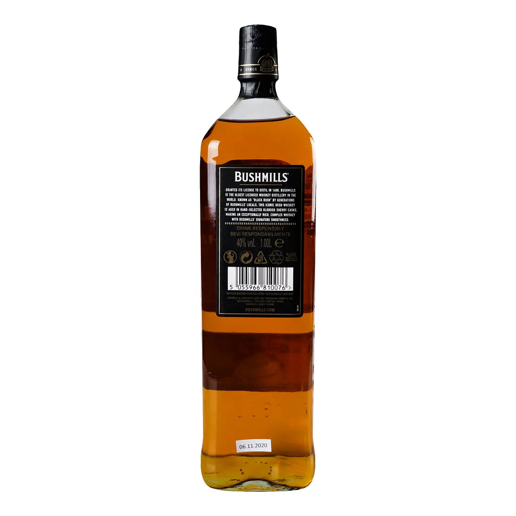 Віскі Bushmills Black, 40%, 1 л - фото 4