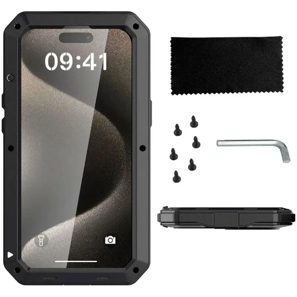 Протиударний чохол Primo Doom Armor для смартфона Apple iPhone 15 Pro Black - фото 2