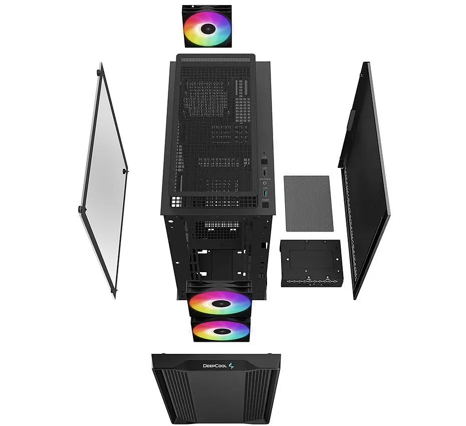 Корпус Deepcool CC360 ARGB без БЖ (R-CC360-BKAPM3-G-1) Без БП - фото 11