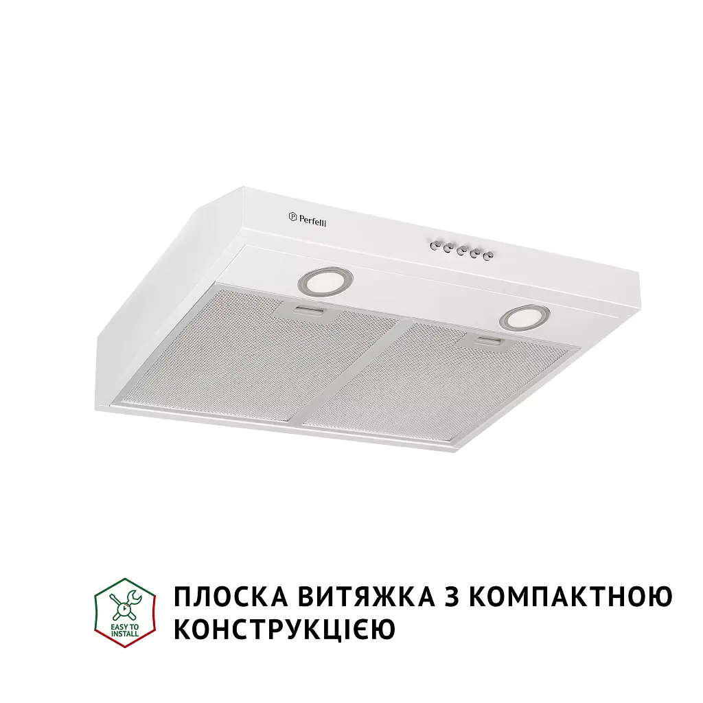 Витяжка плоска Perfelli PL 5002 W LED - фото 2