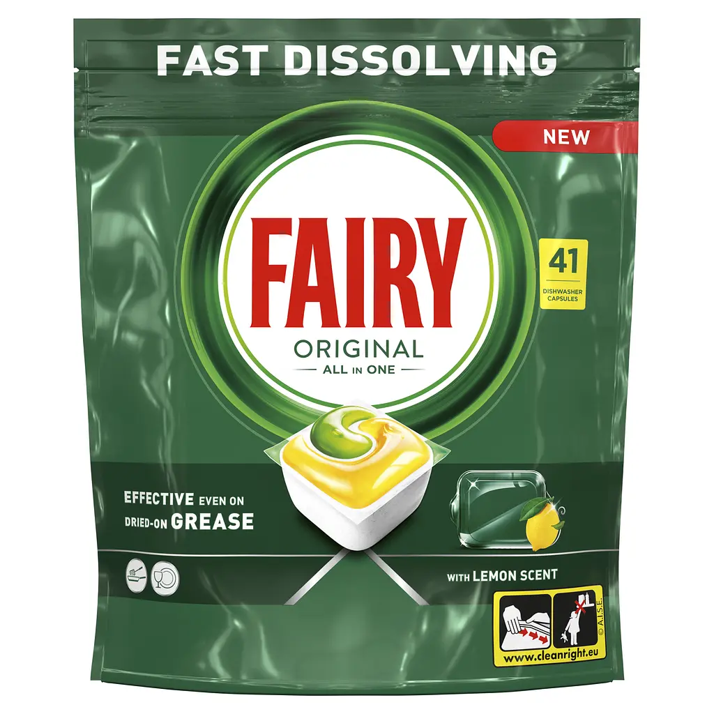 Капсули для посудомийних машин Fairy Original Все-в-1 Лимон 41 шт. - фото 2