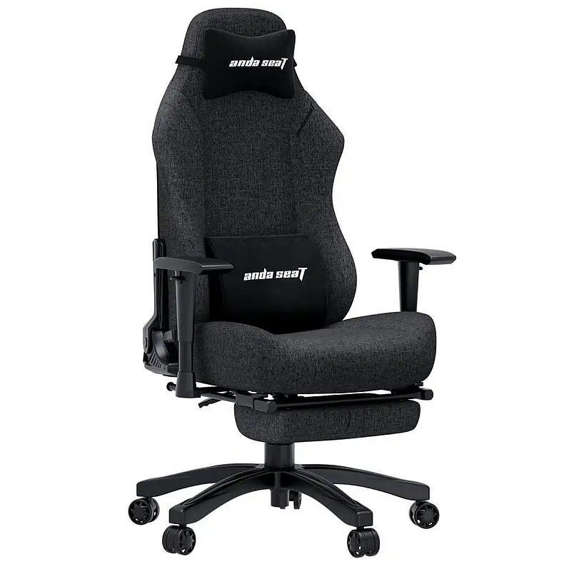 Кресло игровое Anda Seat Luna Size L Dark Gray Fabric (AD18T-44-GB-F) - фото 2
