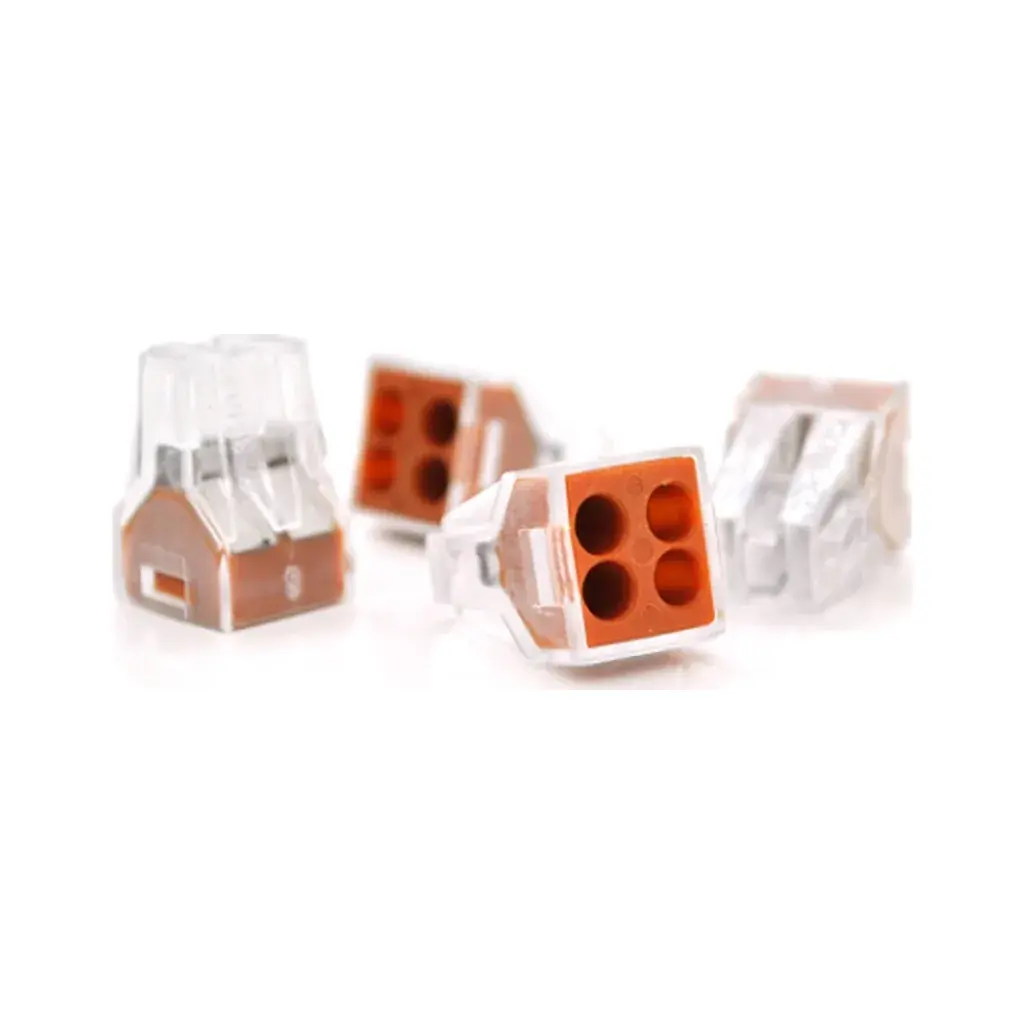 З'єднувач кабелю 4-pin аналог WAGO K773-104, 50штпак Voltronic (K773-104/50)