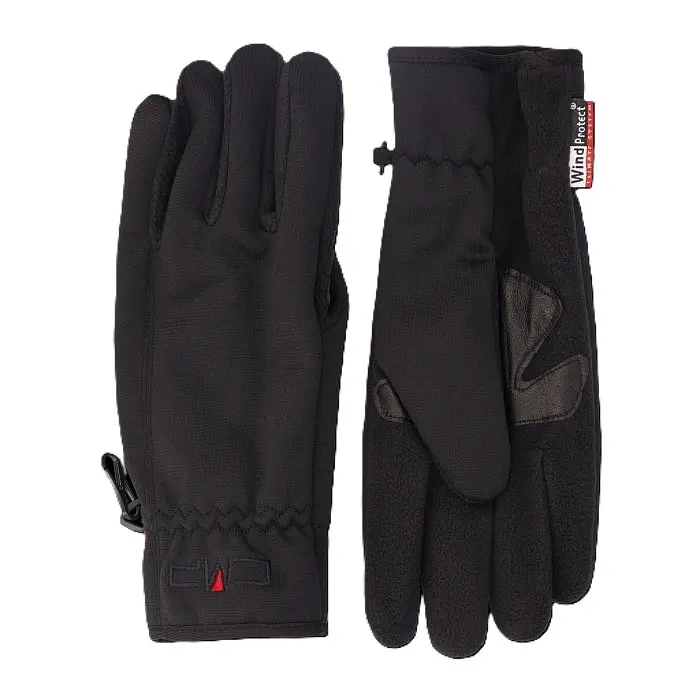 Перчатки CMP Women's Softshell Gloves with Leather Details Black XL (1097-6521609-U901 XL) - фото 4