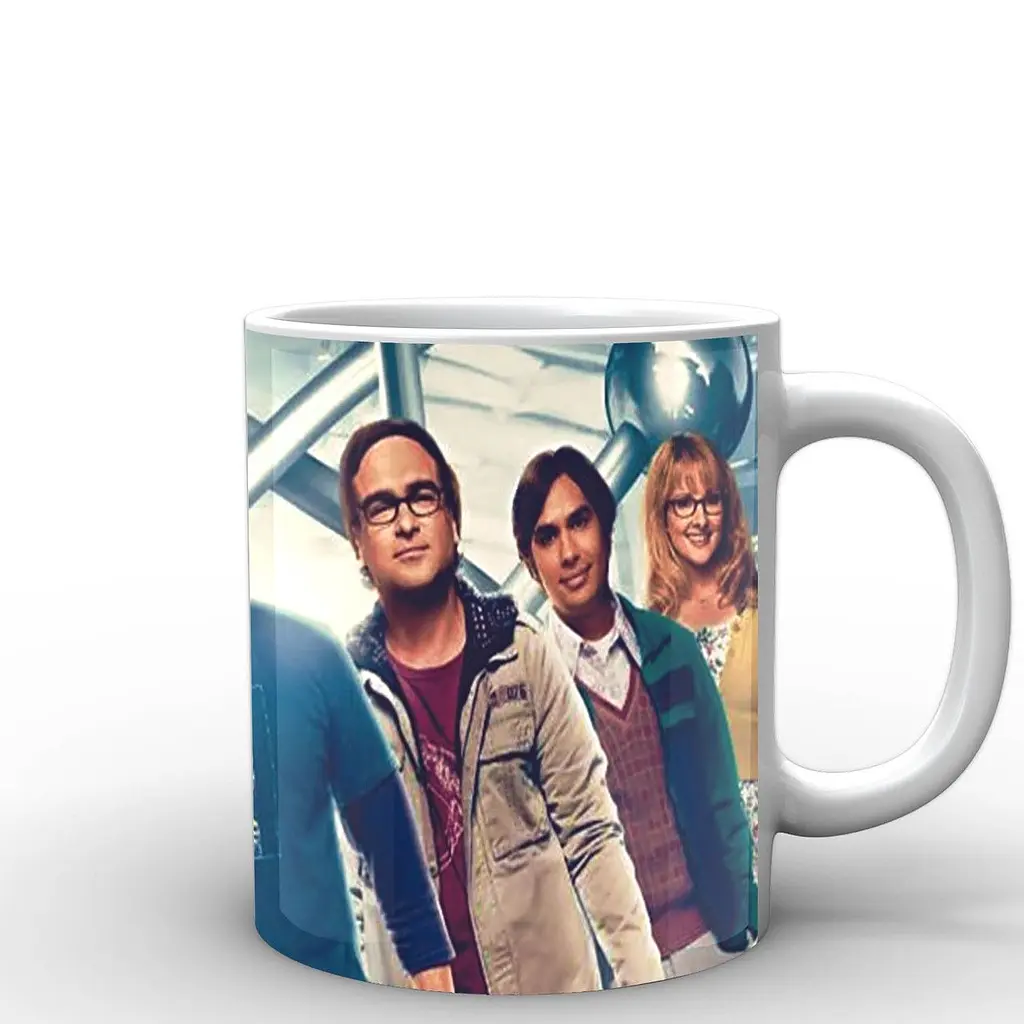 Кружка GeekLand Теория большого взрыва The Big Bang Theory на синем фоне BB.002.23 330 мл белая - фото 3