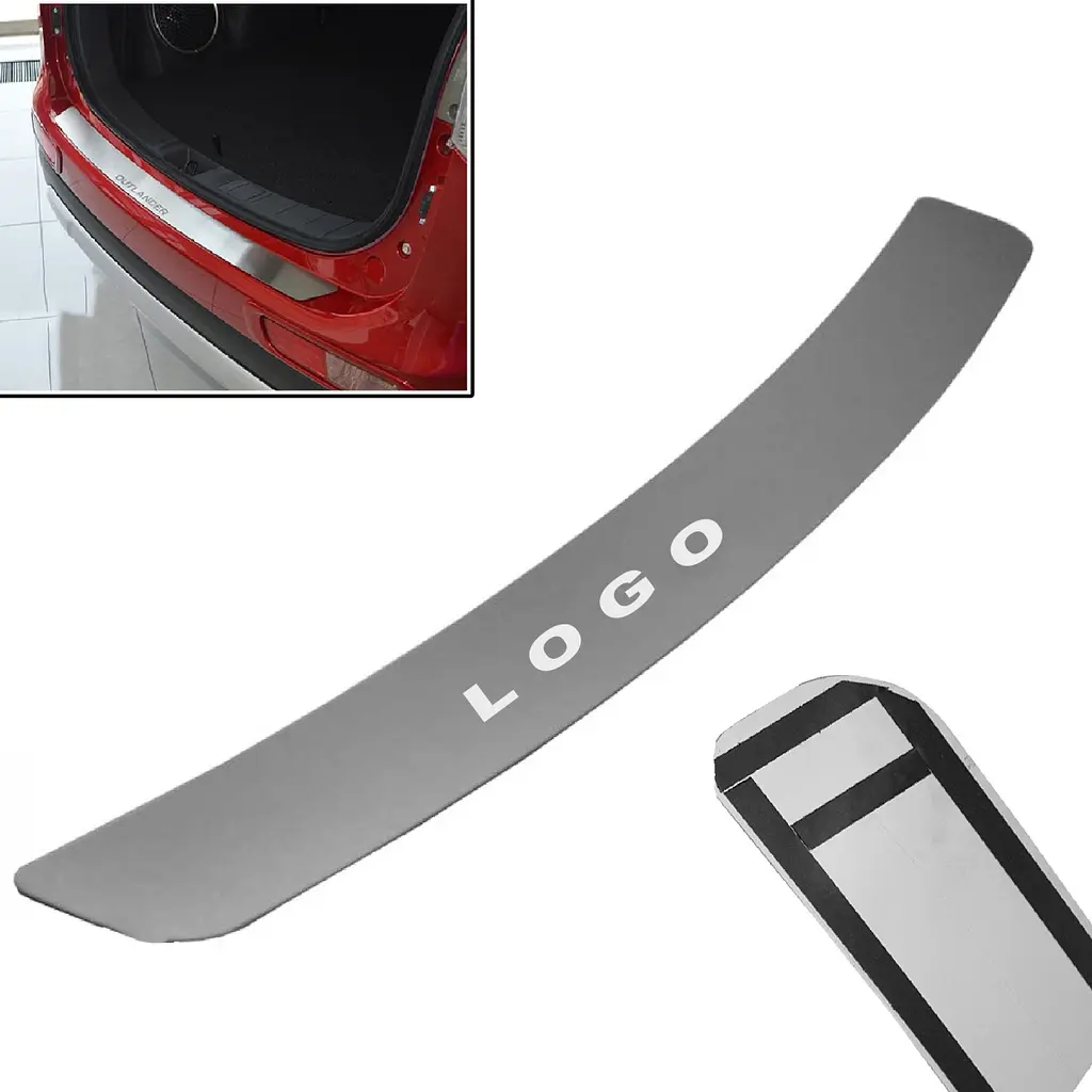 Накладка на задній бампер для Ford Focus II FL 5D 2008-2012 Нержавіюча сталь без загину 1 шт (Premium B-FO09)
