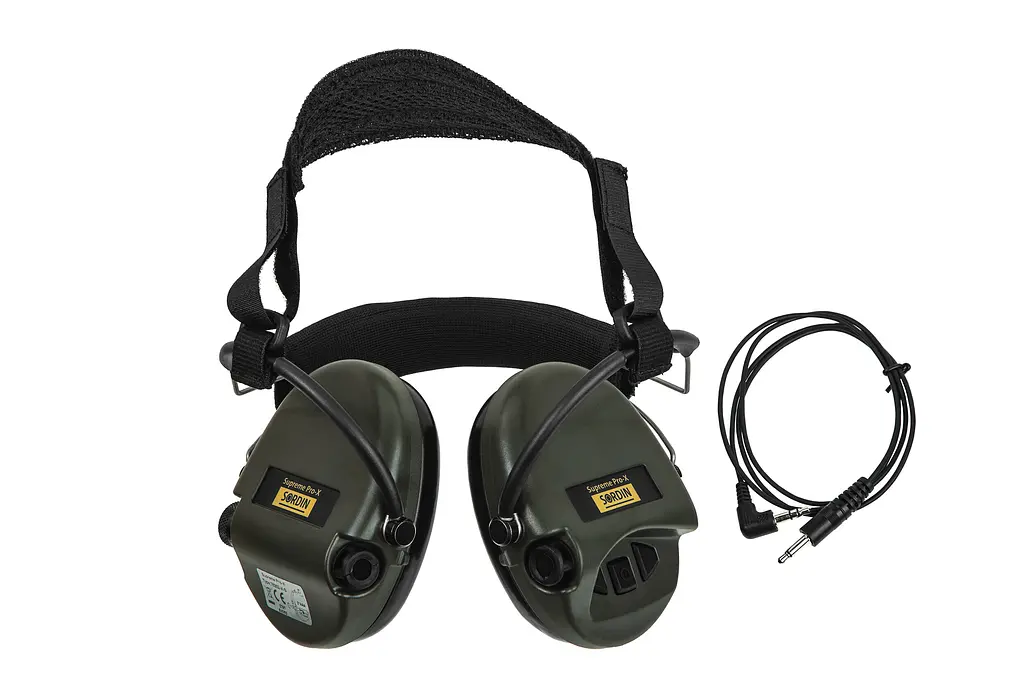Активные наушники Sordin Supreme Pro X 76302-XS с задним держателем зелени - фото 4