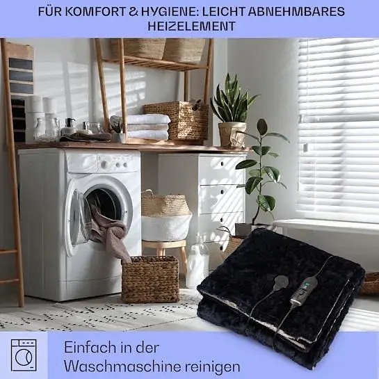 Електрична ковдра Klarstein Dr. Watson SuperSoft (10033006) Синій - фото 5