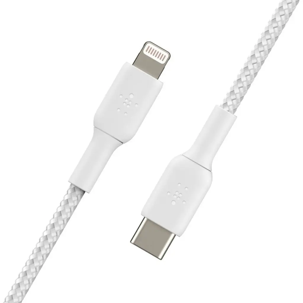 Кабель Belkin Boost Up Charge Braided USB-C to Lightning 1м White (CAA004BT1MWH) [158801] - фото 5