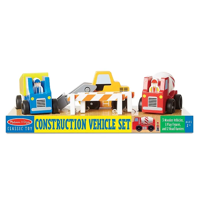 Дерев'яний ігровий набір Melissa&Doug Будівельні машинки (MD656) - фото 5