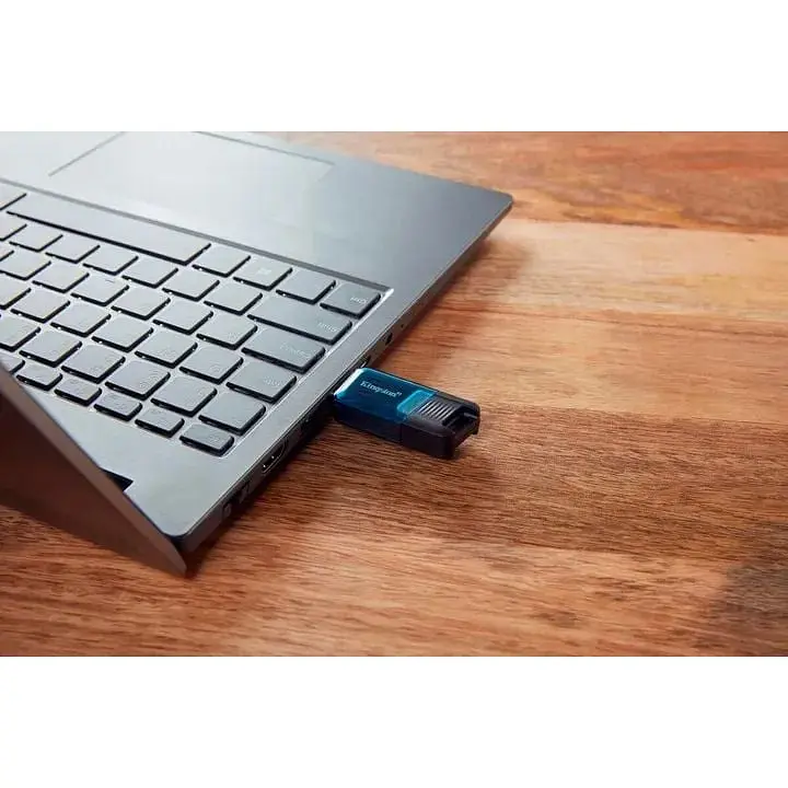 USB флеш-накопитель Kingston DataTraveler 80 M 64GB USB-C 3.2 Gen 1 Blue/Black (DT80M/64GB) [91624] - фото 7