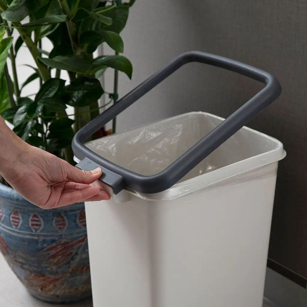 Ведро для мусора MBM My Home 12 л серое (BIN-02 12L GRAY) - фото 13