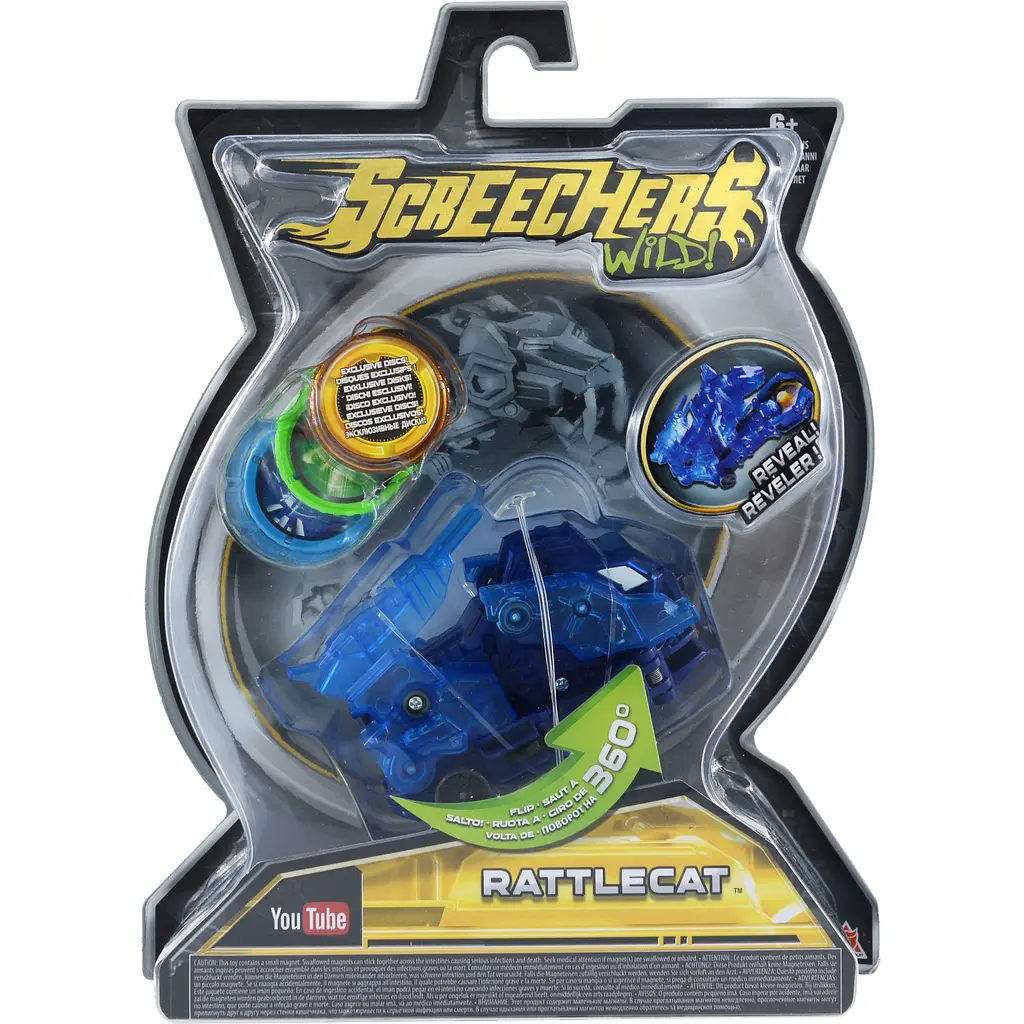 Машинка-трансформер Screechers Wild L2 Реттлкет (EU683120) - фото 4