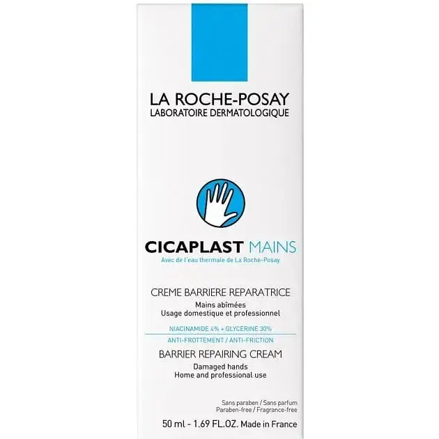 Бар'єрний крем для пошкодженої шкіри рук La Roche-Posay Cicaplast Mains Відновлювальний 50 мл - фото 4
