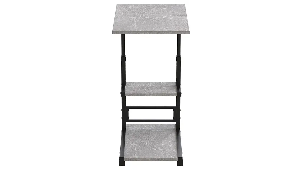 Стол приставной Ferrum-decor Адан 62x40x60 металл Черный ДСП Бетон 16мм (FRD-102490) - фото 4