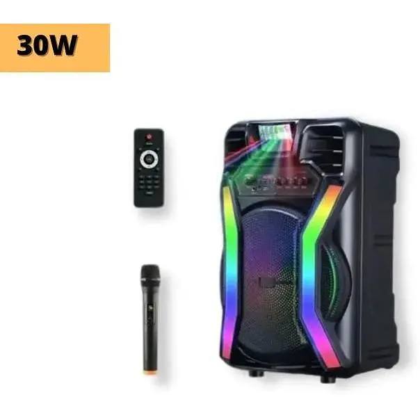 Портативна колонка XPRO HS-TS12H8 валіза 30Вт USB SD FM радіо Bluetooth 1 мікрофон ДУ (MER-15698) - фото 2