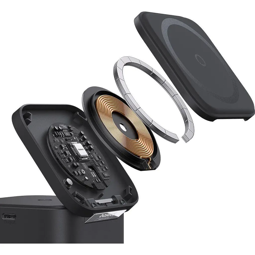 Бездротовий зарядний пристрій Baseus MagPro 2-in-1 Magnetic Wireless Charger 25 W P10264100121-00 Black - фото 7