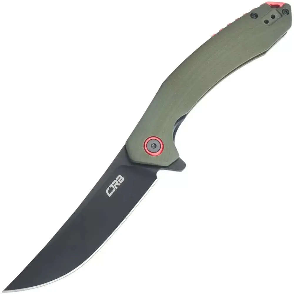 Ніж CJRB Gobi Чорний Blade, AR-RPM9 Steel, ц:зелений