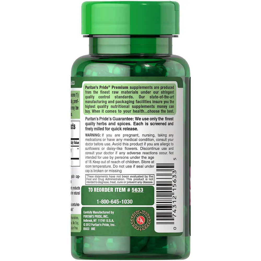 Натуральна добавка Puritan's Pride Echinacea 400 mg 100 капсул - фото 3