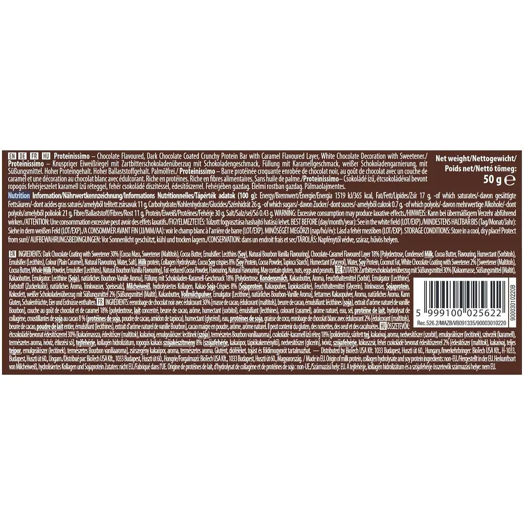 Батончик Scitec Nutrition Proteinissimo Prime Double chocolate 50 г - фото 2