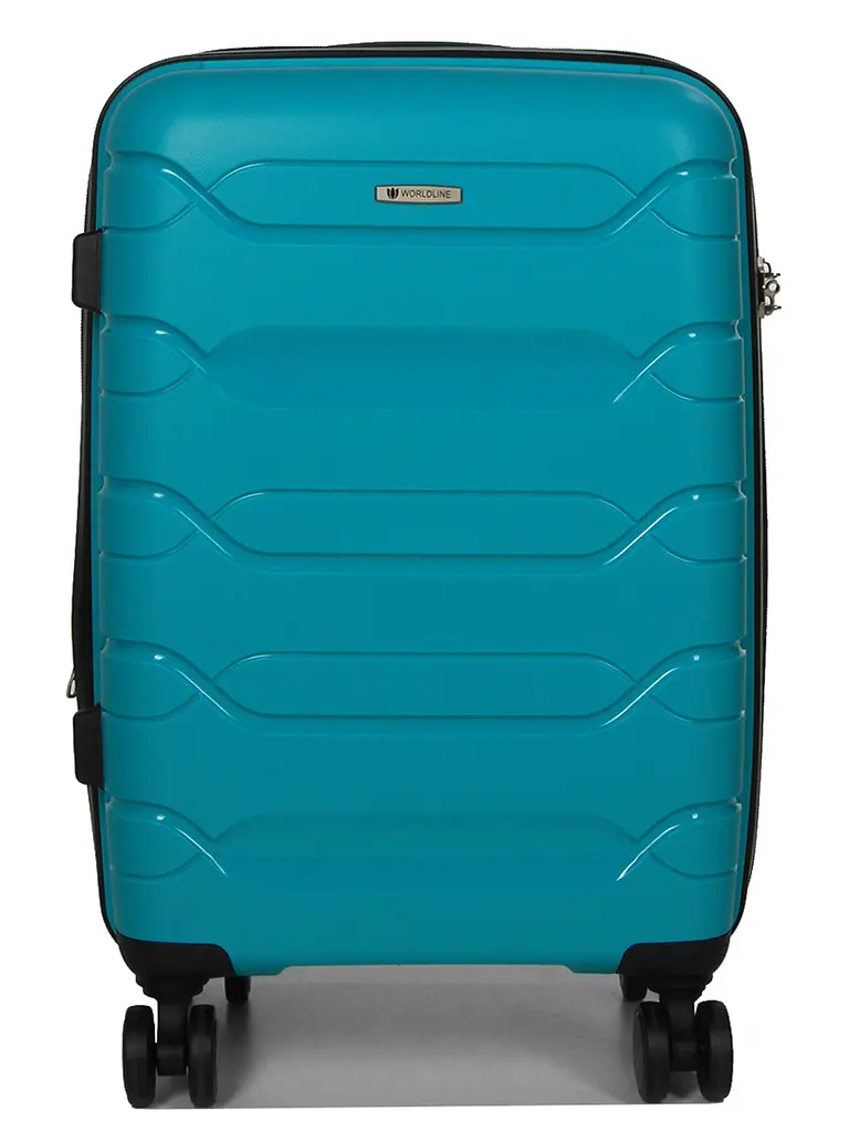 Валіза маленька S поліпропілен Worldline Airtex 282 46л 54×36×23см Бірюзова - фото 3