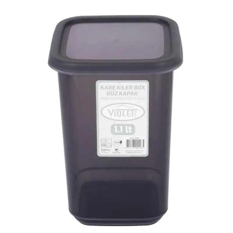 Ємність для сипучих продуктів Violet House Transparent Black 1.1 л (0298 Transparent Black) - фото 2
