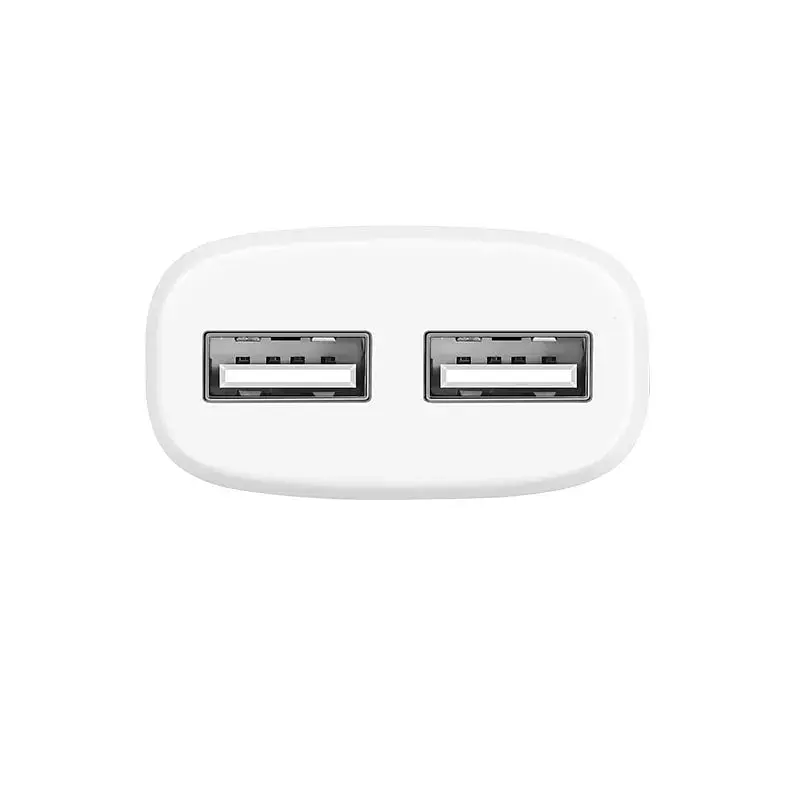 Мережевий зарядний пристрій Hoco C12 (2USB, 2.4А) White (C12MW) + кабель MicroUSB - фото 2