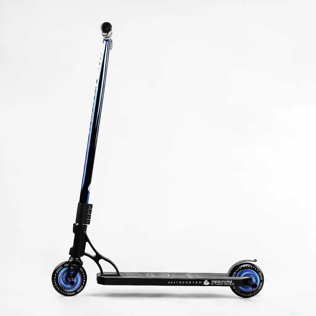 Самокат трюковий Best Scooter 58х89 см Чорно-блакитний 000231341 - фото 7