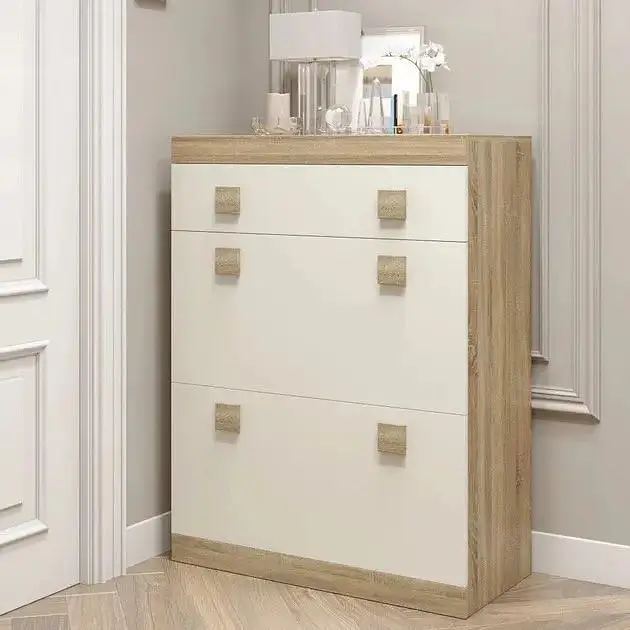 Тумба для обуви Эверест Соната ТО-800, 80х38х105.5 см дуб сонома/белый (EVR-2213) - фото 4