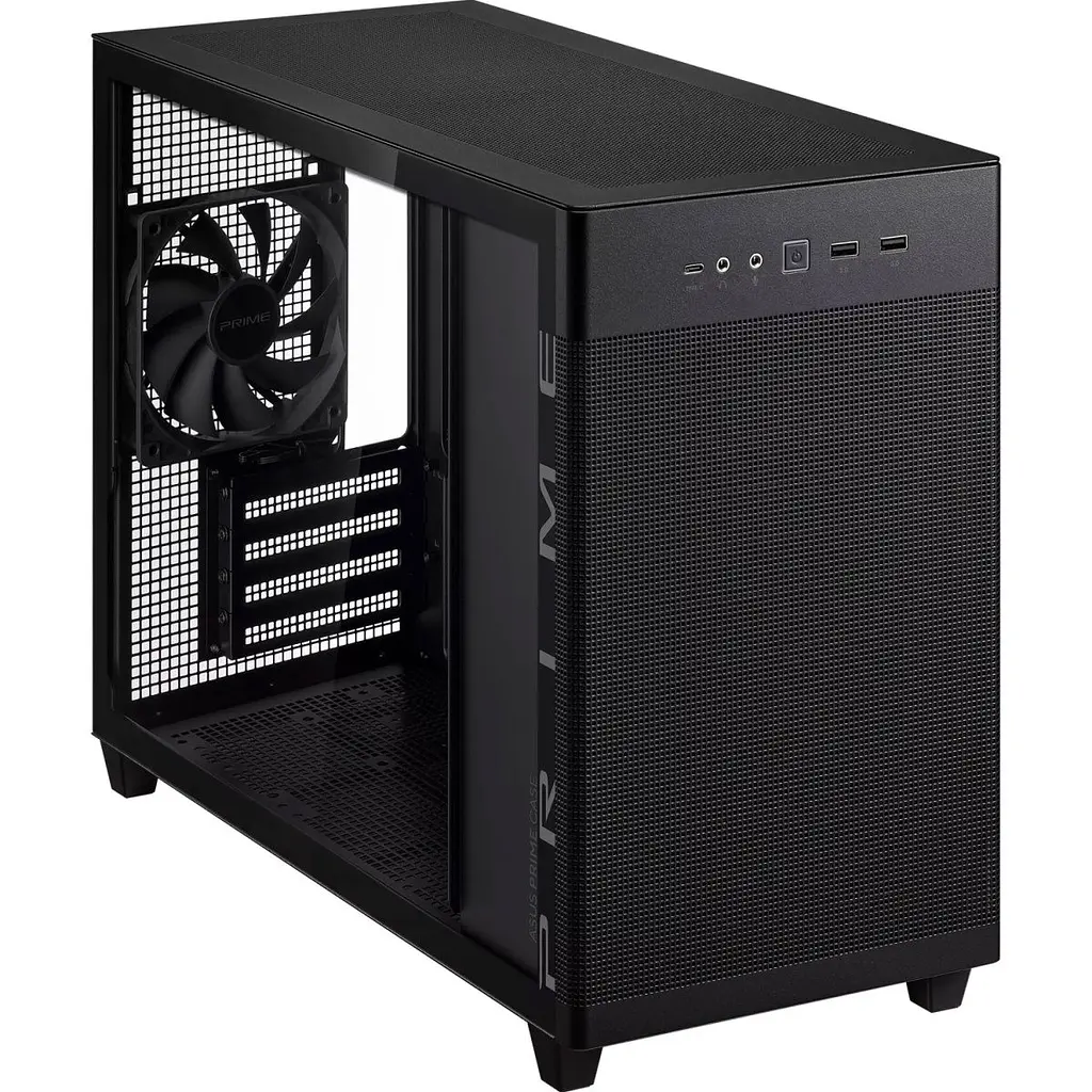 Корпус Asus Prime AP201 Tempered Glass Black (90DC00G0-B39010) [134528] - фото 2