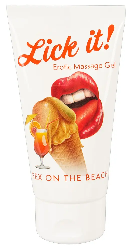 2в1 лубрикант та масажна олія - Lick It! Sex on the Beach, 50 мл - фото 4