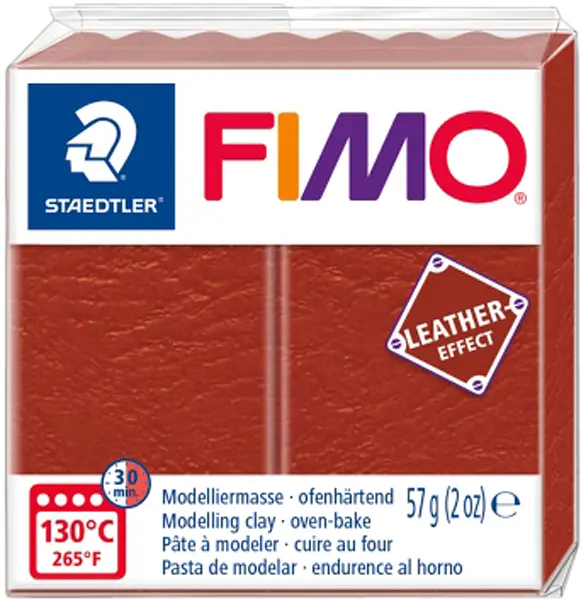 Полімерна глина Fimo Leather-effect, 57 г., Іржа, (8010-749)