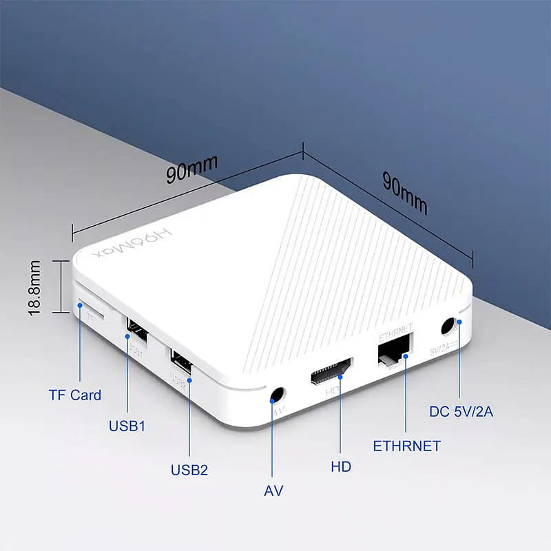 Смарт ТВ приставка H96 Max H313 2/16 Гб Android TV 14 Smart Box - фото 5