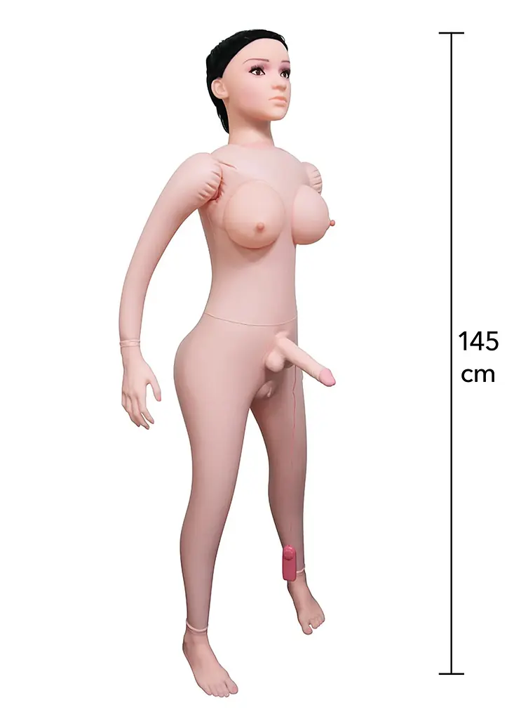 Секс-лялька Hidden Desire Shemale Taylor Inflatable Doll (тілесний) - фото 3