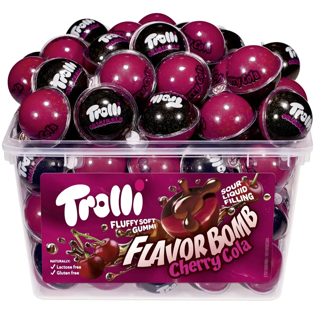 Цукерки мармелад Trolli Flavor Bomb Cherry Cola 60 шт. 1.128 кг