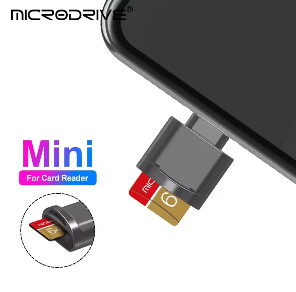 Адаптер для читання Micro TF SD-карт, конвертер для Iphone Ipad OTG в Micro SD - фото 2