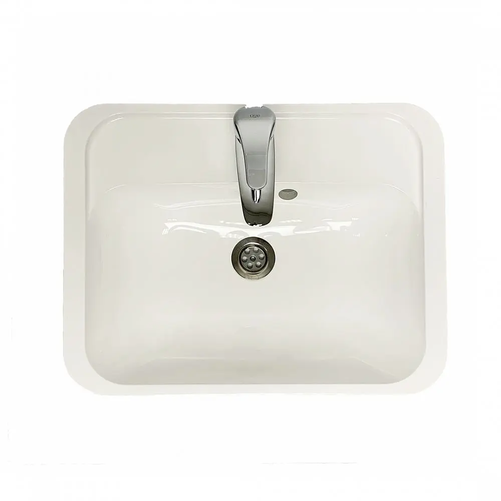 Умивальник врізний Adamant OPTION 550х430 Classic white-01 - фото 2