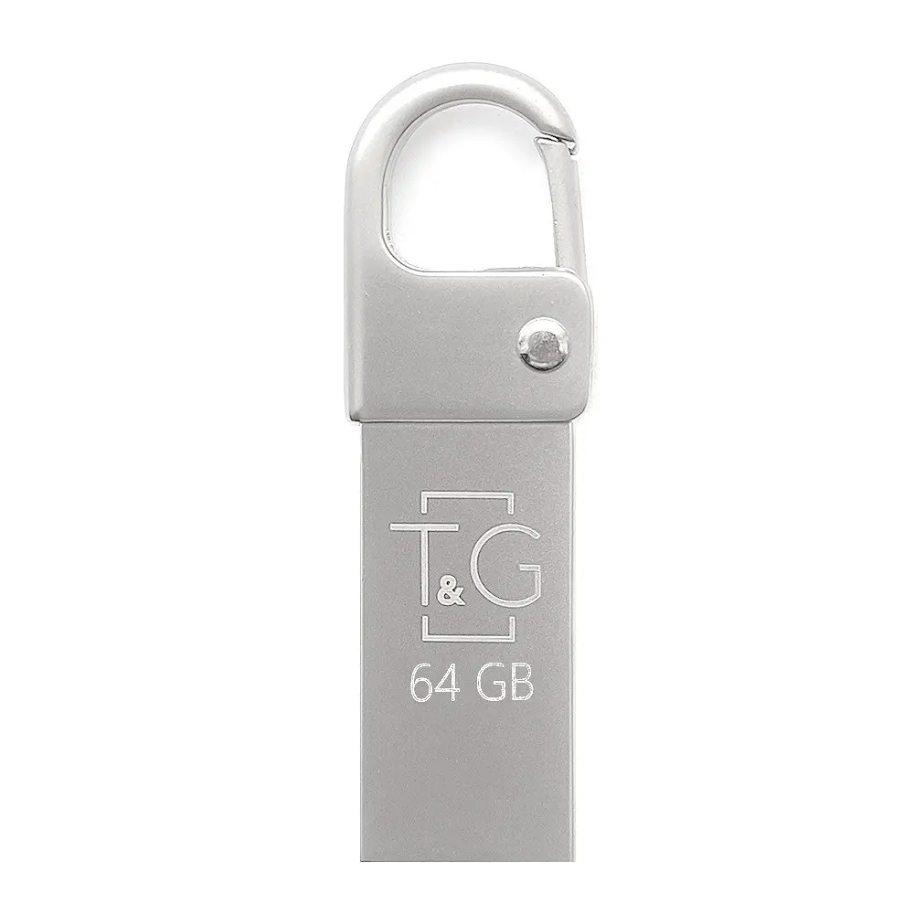 Флеш накопичувач USB 64Gb T G Metal TG027, сріблястий, USB 2.0 (TG027-64G)