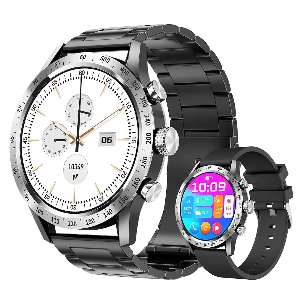 Смарт-годинник Lemfo HT20 2 ремінці Black (6717122e) - фото 2