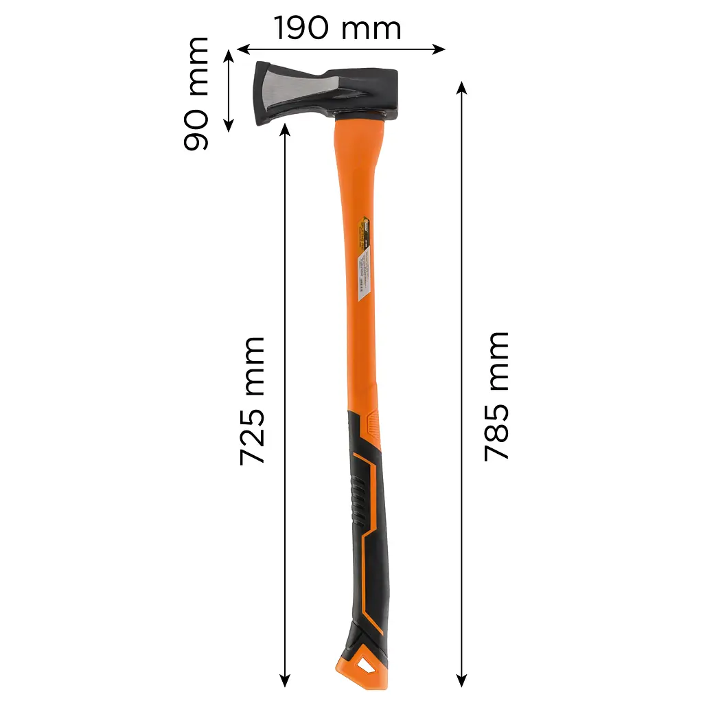 Колун для дрів Polax 2000 г фібергласова ручка (36-008) - фото 4