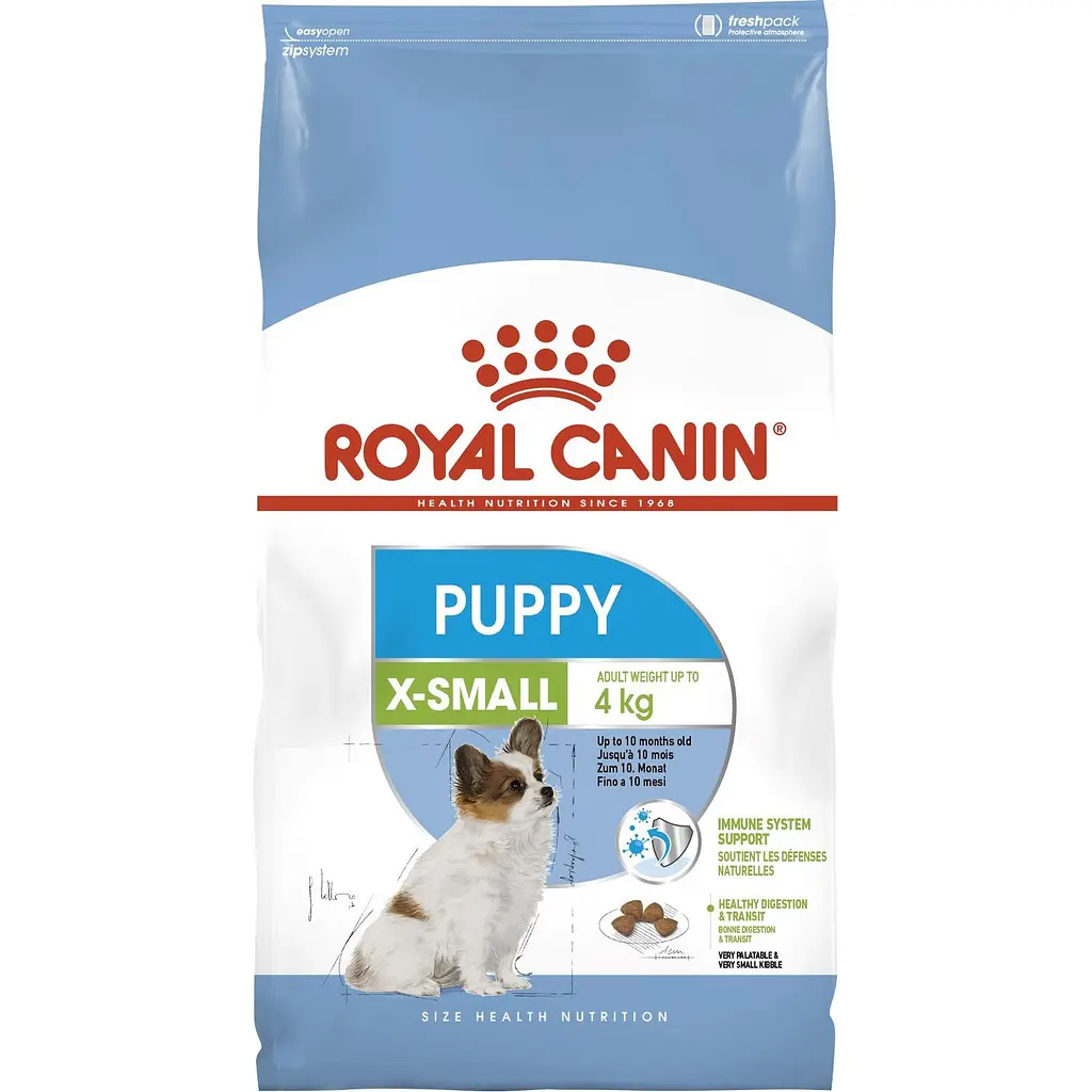 Сухой корм Royal Canin X-Small Puppy для щенков мелких пород с мясом птицы и рисом 1.5 кг - фото 2