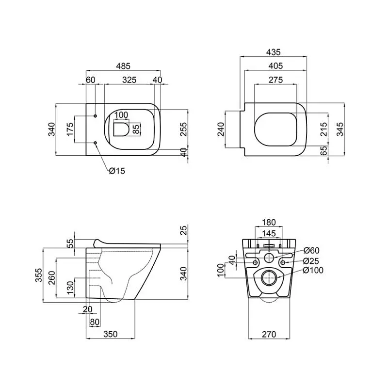 Унитаз подвесной Qtap Tern с сиденьем Soft-close QT1733052EUQW, Белый - фото 2