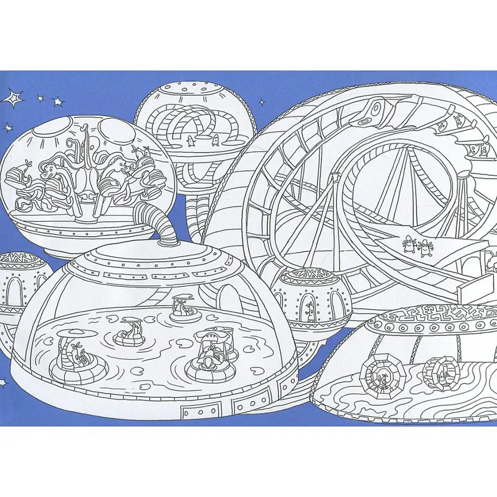 Детская раскраска "Дли-и-и-и-тельное путешествие: На небе" 784002, длина 4,5 метра - фото 4