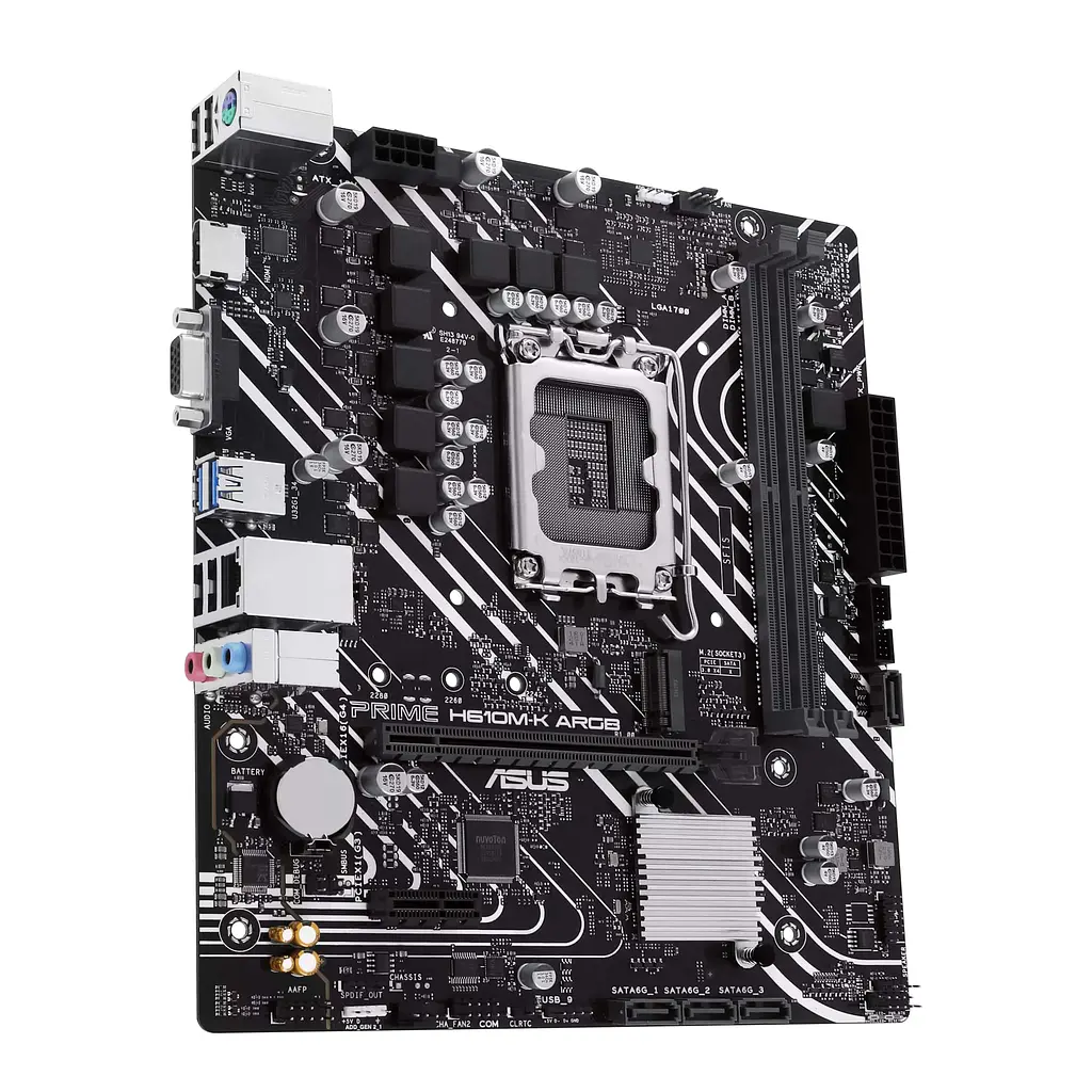 Материнская плата PRIME H610M-K ARGB s1700 H610 2xDDR5 M.2 HDMI D-Sub mATX ARGB Asus teh0019111 - фото 4