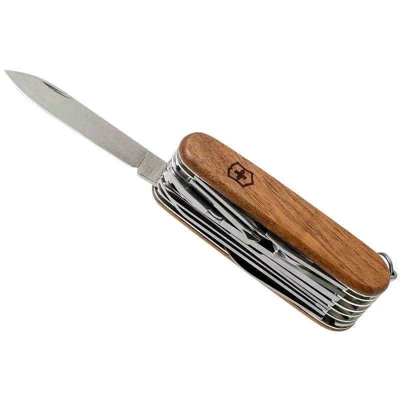 Ніж Victorinox Swisschamp Wood 91мм,29функ,горіх - фото 4
